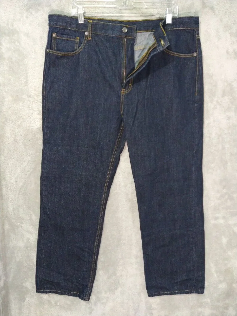Beretta Jeans Mens 40x29 Blue Denim High Rise Straight Leg Vintage Dark Wash
